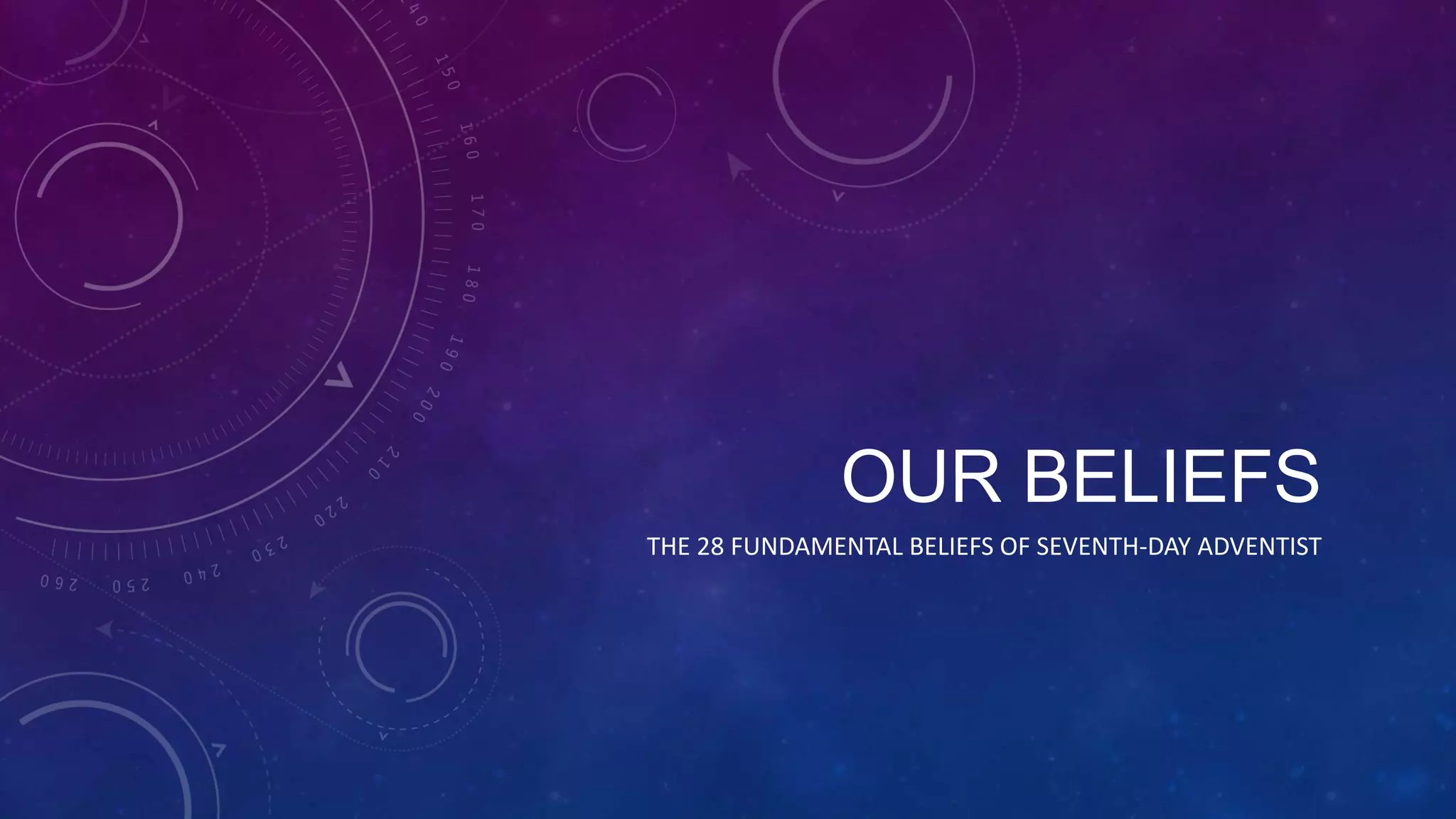 Beliefs Banner